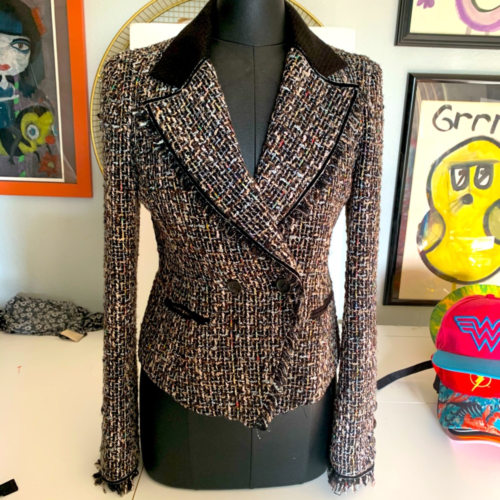 McGinn Tweed Blazer. Size 8